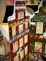 Calendario de Adviento 'Concertina Casas en Navidad' -  84x30 cm