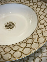 Plato Hondo de Porcelana 'Decó'