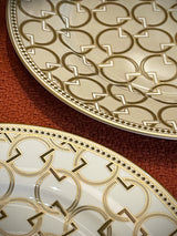 Plato de Postre de Porcelana 'Decó' - Diseño I