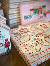 Set de 4 Platitos para Bolsitas de Té 'Christmas Wonderland'