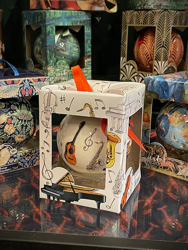 Bola Decorativa 'Instrumentos Musicales' en Caja de Regalo