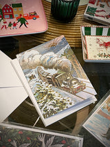 Pack 8 Tarjetas de Navidad 'The Christmas Express' - Classics