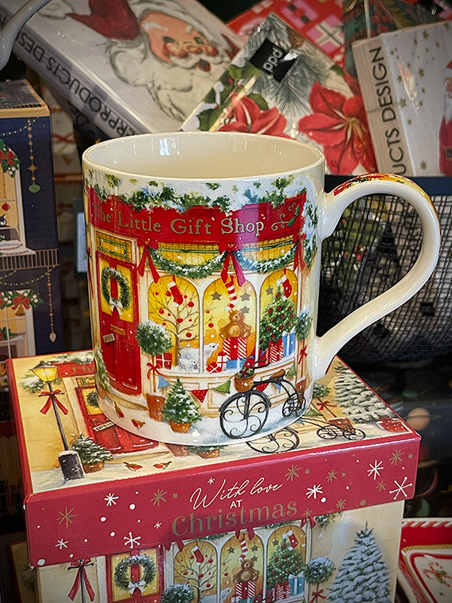 Taza de Porcelana 'With Love at Christmas Shop' - 350 ml