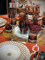 Plato Llano de Porcelana 'Decó'