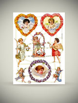 German Trading Card Sheet 'Collage of Angels II'