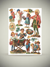 German Trading Card Sheet 'Vintage Children II'