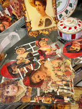 German Trading Card Sheet 'Nostalgic Girls II'