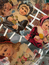 German Trading Card Sheet 'Nostalgic Girls II'