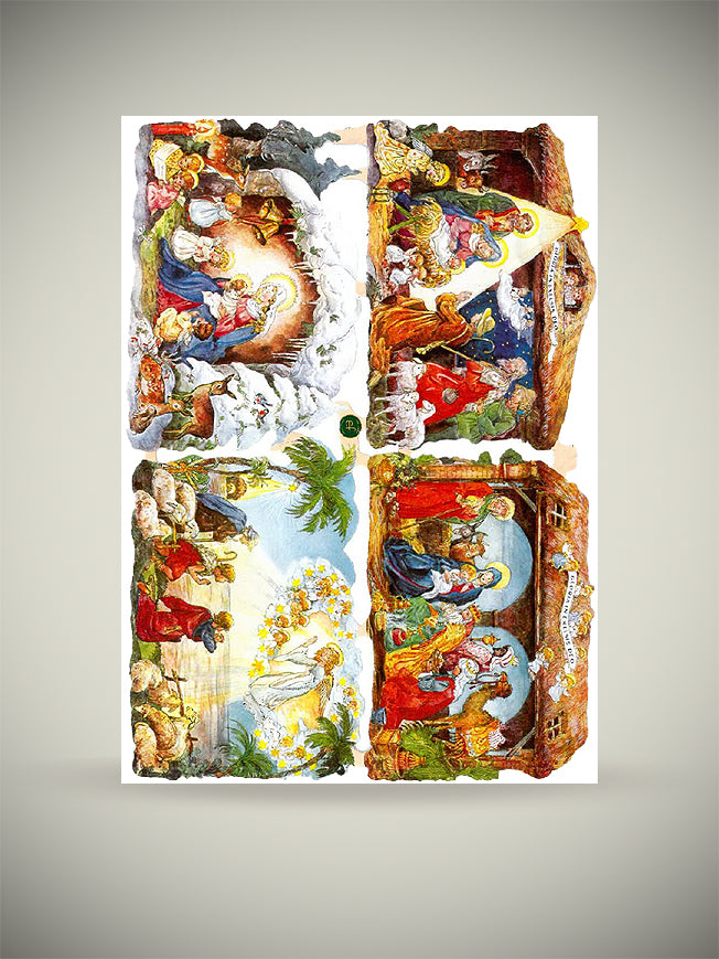 Hoja Cromos Alemanes 'Belenes'