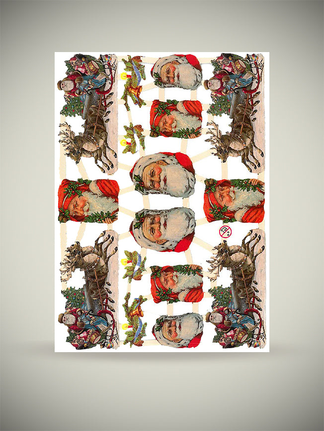Hoja Cromos Alemanes 'Santas Reindeer'