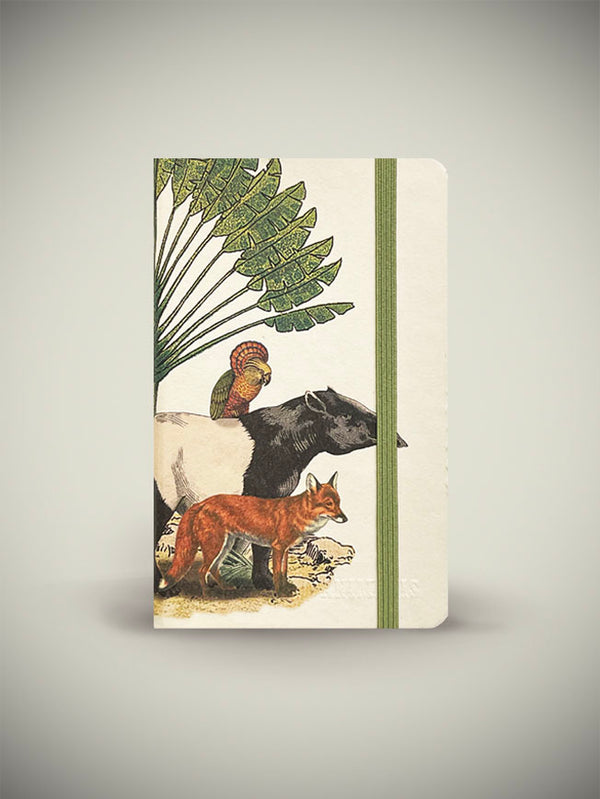 Cuaderno A6 'Animalis' - Zorro, Loro y Oso Hormiguero