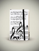 Libreta Pequeña Estampado 'Música'