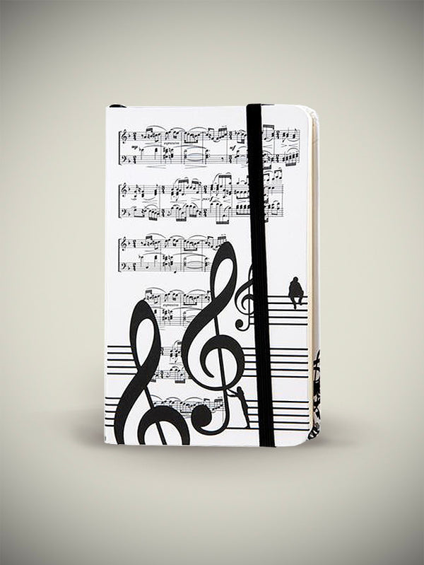 Libreta Pequeña Estampado 'Música'