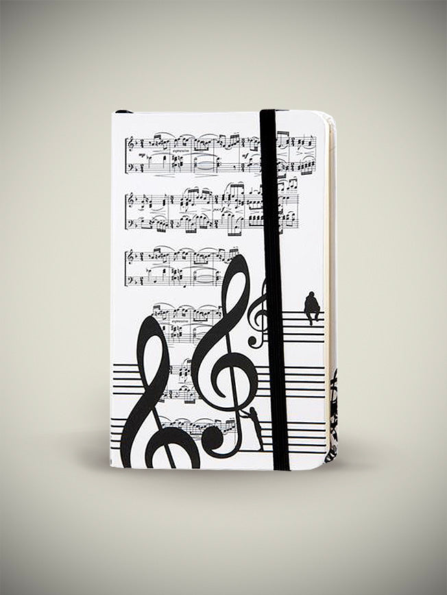 Libreta Pequeña Estampado 'Música'