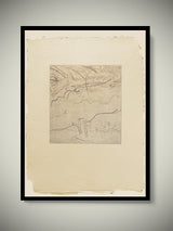 Engraving on Handmade Paper 'Untitled' - Marshal