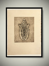 Grabado Con Papel Hecho a Mano 'S/T' - Jaume Plensa