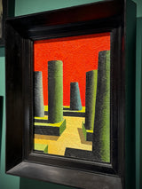 Oil on panel 'The Garden Breeze' 22 x 17 cm - Agustín Martínez Gil 'El Rubio'