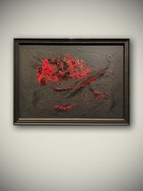 Acrylic on Canvas 'Red Cloud' 39,5x55 cm - Marcus Grey