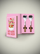 Set de Cubiertos Para Ensalada 'Gift Novels' - Eat Good, Feel Good