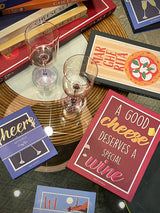 Gift Novels Cheese and Wine Utensil Set - A Good Cheese Deserves a Special Wine