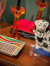 Porcelain Ashtray 'Luxury Living' - Geometric