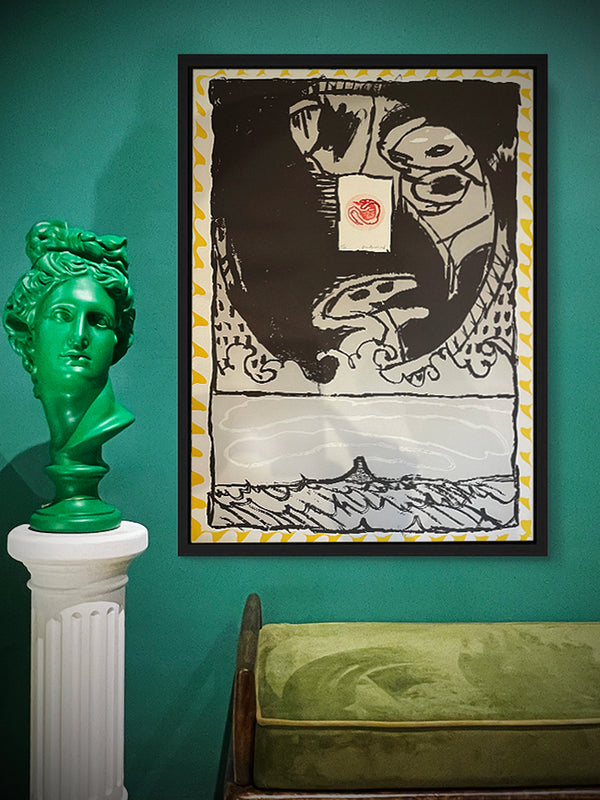 Aguafuerte Original 'Fenêtres - Jaune' - Pierre Alechinsky