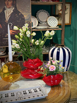 Jarrón de Cerámica Rojo 'Lips' - Pequeño