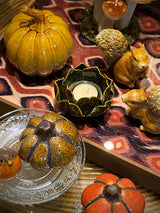 Portavela Decorativo 'Lotus' - Verde Oscuro