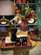 Bandeja Decorativa Grande 'Galateo' - Peacock - Ø39,5 cm