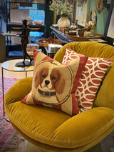 'King Charles Cavalier Portrait' Cushion Cover - 45x45 cm