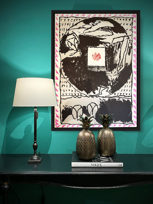 Original Etching 'Fenêtres - Rose' - Pierre Alechinsky