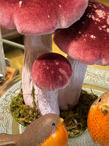 Figura Setas Decorativas 'Mushrooms' - Burdeos