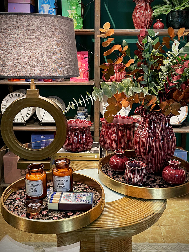 Bandeja Decorativa Grande 'Galateo' - Leaves - Ø39,5 cm