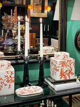 Pair of 'Art Deco' Crystal Chandeliers - Gray