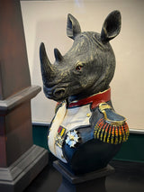 Busto Decorativo 'Napoleonic Rhino'