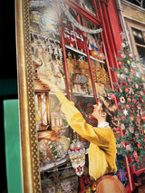 Calendario de Adviento 'Tienda de Navidad' - 52x38 cm