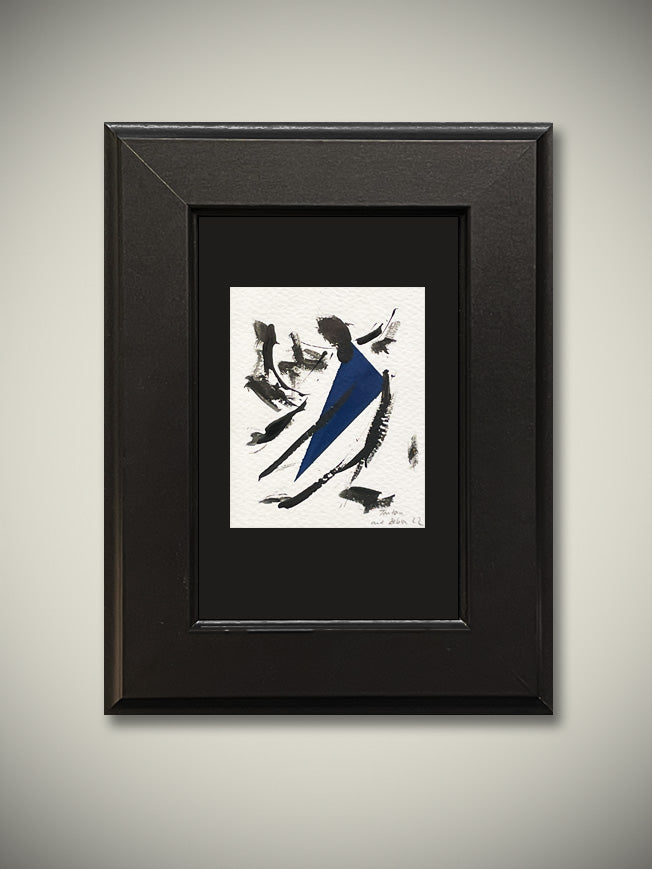 Original Acrylic Drawings 'Blue & Black Abstraction'