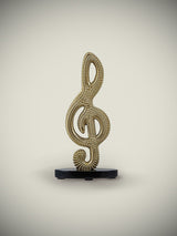 Figura Decorativa 'Clave de Sol' Dorada