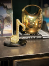 Figura Decorativa 'Corchea' Dorada