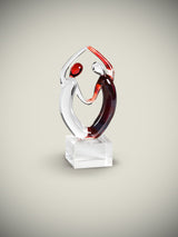 Decorative Glass Sculpture 'Samba I'