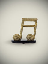 Figura Decorativa 'Semicorcheas' Doradas