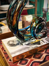 Decorative Glass Sculpture 'Tide'