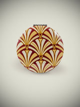 Espejo de Bolsillo Doble 'Art Deco' - Burdeos