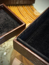 Caja Decorativa de Piel 'Bond' - Pequeña