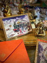 Tarjeta Calendario de Adviento 'Tren de Navidad'