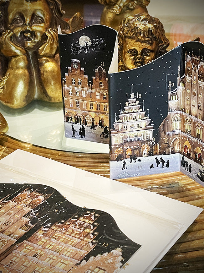Tarjeta Calendario de Adviento 'Avenida de Noche'