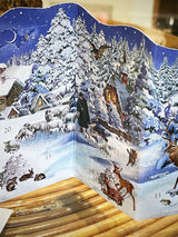 Tarjeta Calendario de Adviento 'Montaña Nevada'