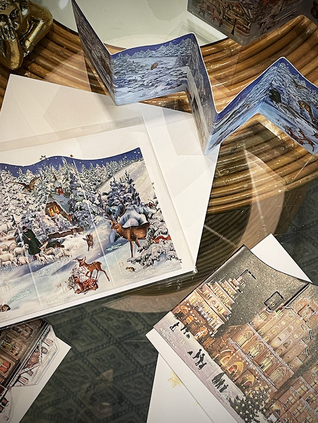 Tarjeta Calendario de Adviento 'Montaña Nevada'