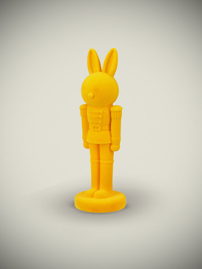 Yellow Easter Nutcracker Bunny Figurine | Tartan & Zebra