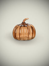 Figura Decorativa 'Calabaza' de Cristal - Naranja